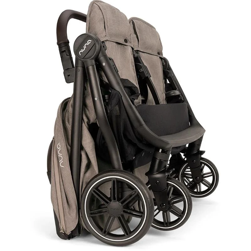Nuna - TRVL Dubl Lightweight Side by Side Double Stroller, Cedar - Image 7