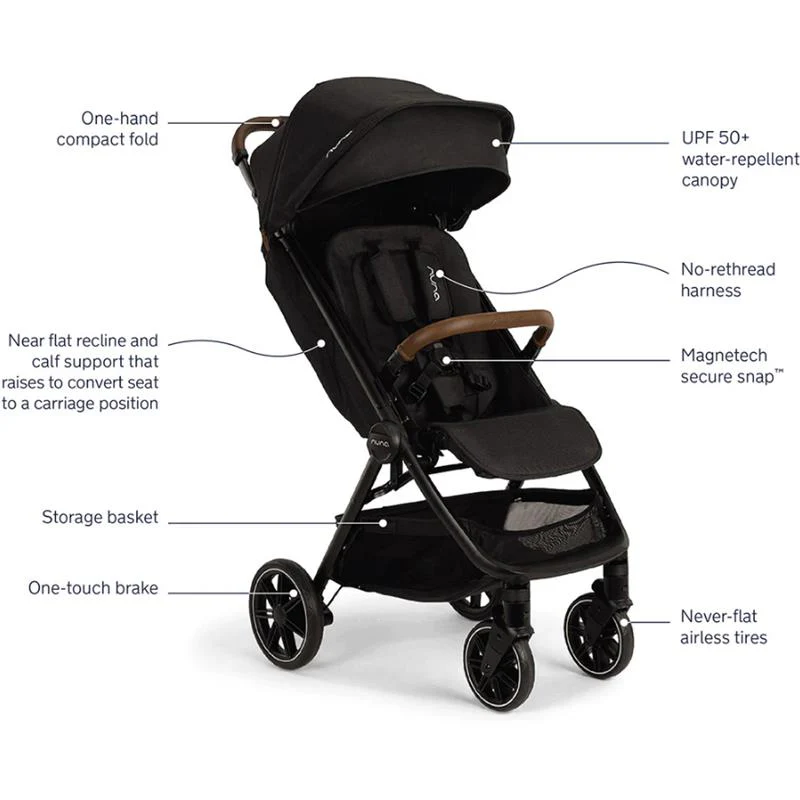 Nuna - TRVL LX + PIPA urbn Travel System, Caviar - Image 3