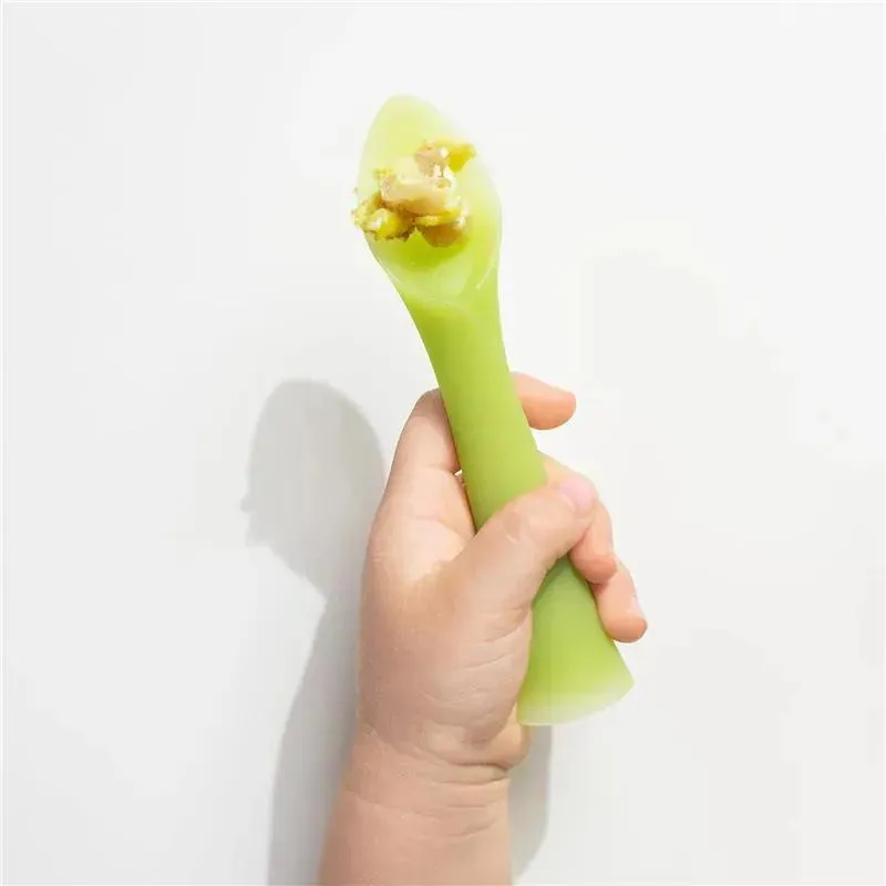 Ola Baby - 100% Silicone Soft-Tip Training Spoon for Baby Led Weaning, 2pack, Kiwi/Blueberry - Image 4
