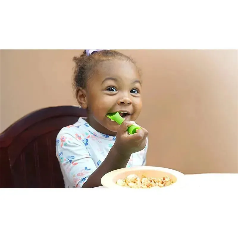 Ola Baby - Baby Training Spoons, Green (Set of 2) - Image 5