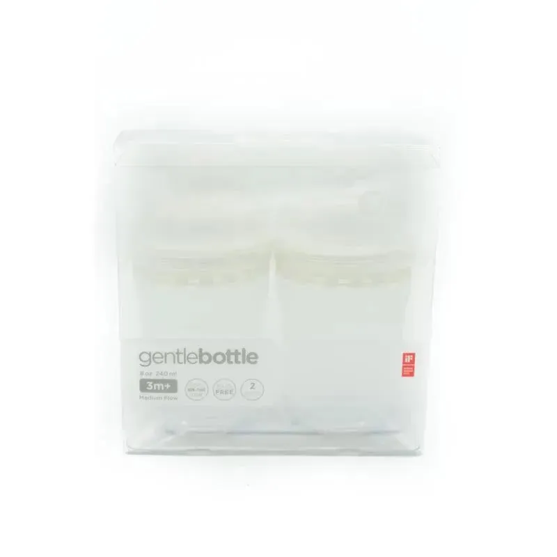 Ola Baby - 8Oz 2Pk Baby Neutral Gentle Bottle, Frost - Image 4