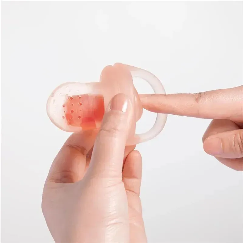Ola Baby - Silicone Fresh Fruit Feeder & Popsicle Set for Solid Food Introduction, Coral - Image 2