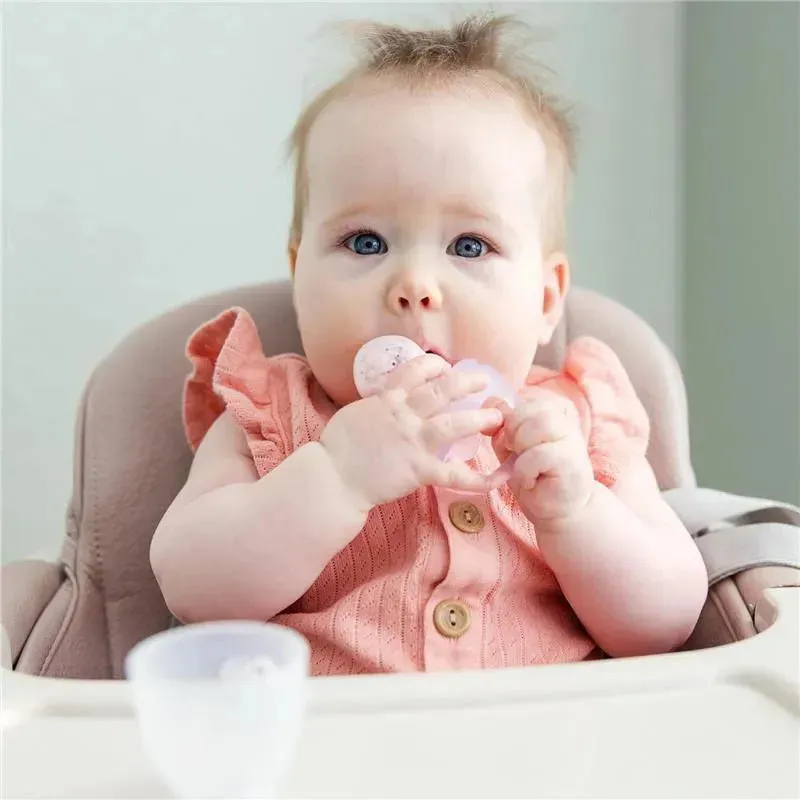 Ola Baby - Silicone Fresh Fruit Feeder & Popsicle Set for Solid Food Introduction, Lilac - Image 4