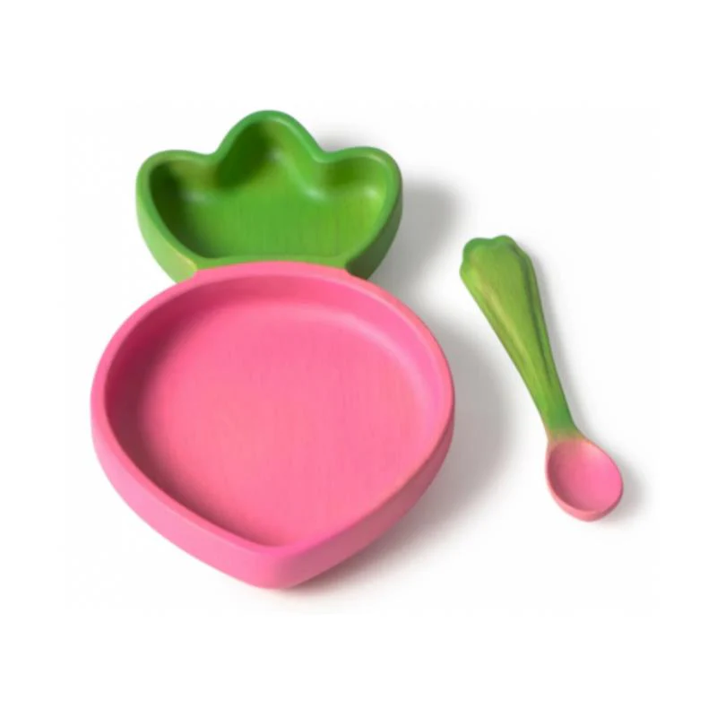 Oli & Carol - Ramona The Radish Plate & Spoon Set - Image 2