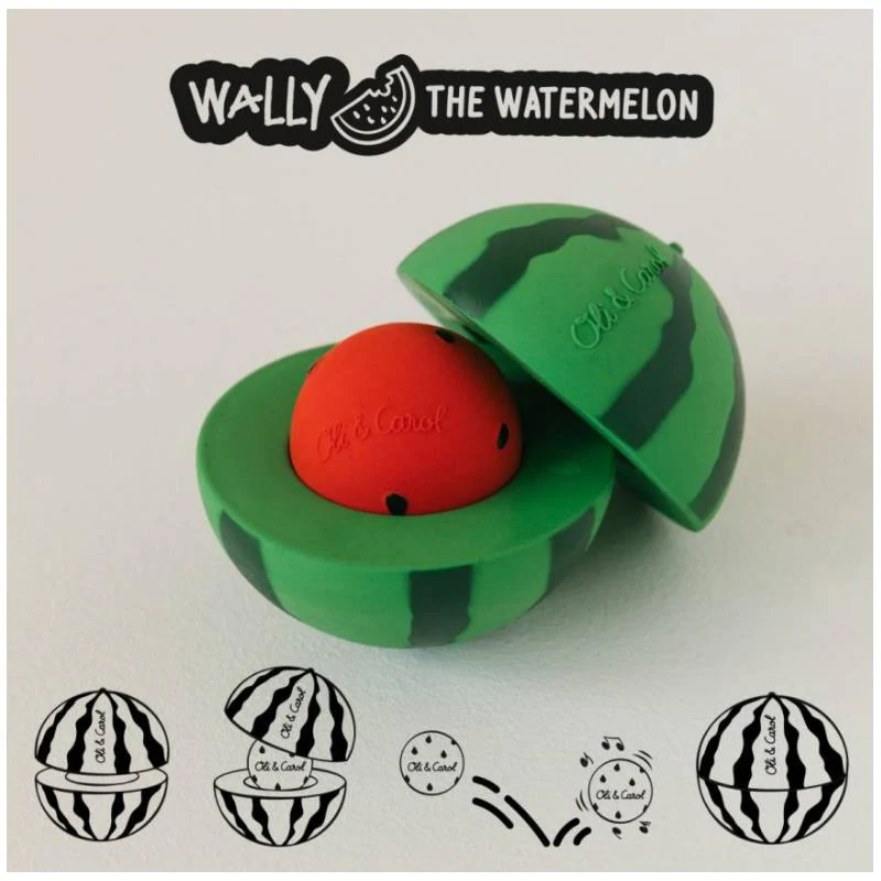 Oli & Carol - Watermelon Stacking Toy & Rattle Ball - Image 3