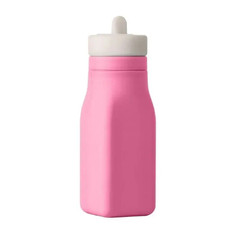 OmieBox - Leak-Proof Silicone Water Bottle, Pink