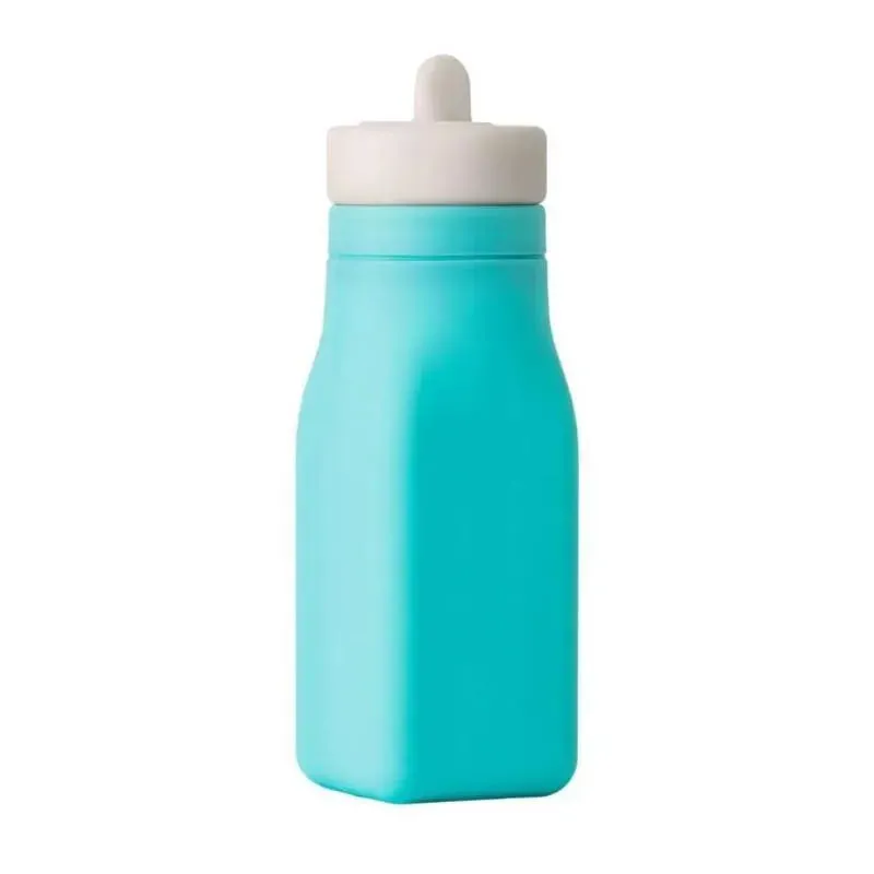 OmieBox - Leak-Proof Silicone Water Bottle, Teal
