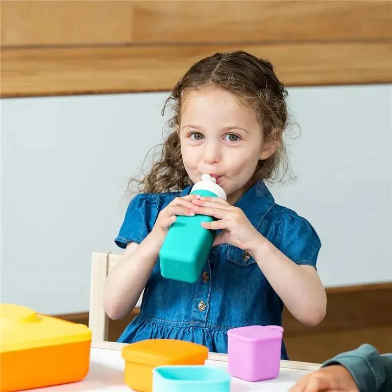 OmieBox - Leak-Proof Silicone Water Bottle, Teal - Image 3