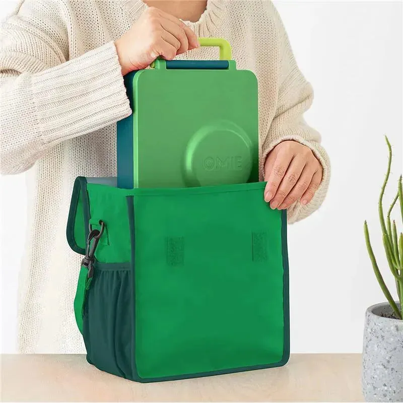 OmieBox - Omie Insulated Nylon Lunch Tote, Green - Image 3