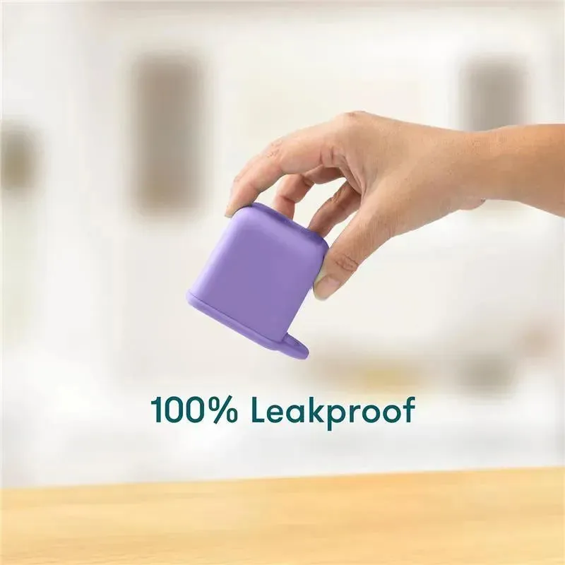 OmieBox - 2Pk Leakproof Dips Containers To Go, Purple/Orange - Image 4