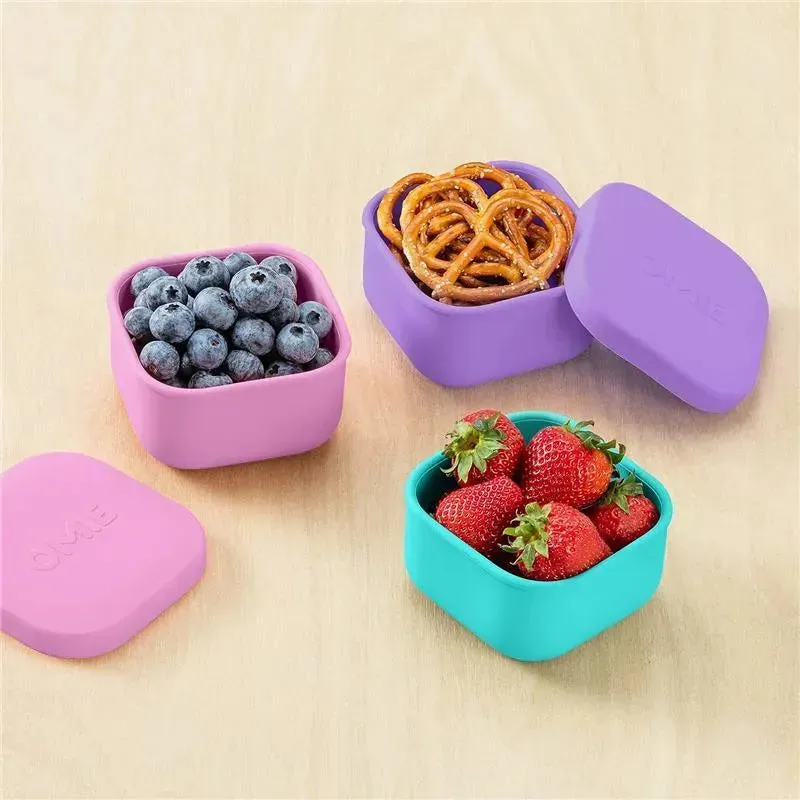 OmieBox - Silicone Leakproof Snack Containers To Go, Teal - Image 4