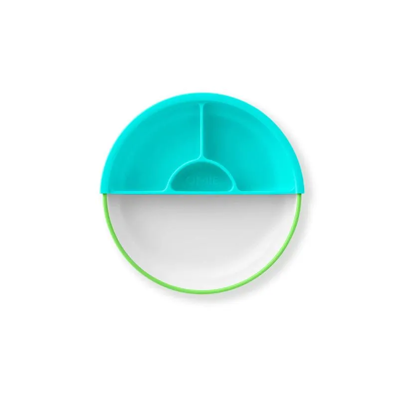Omie - Toddler Plate With Divider, Green | 3 plates & 2 dividers - Image 6