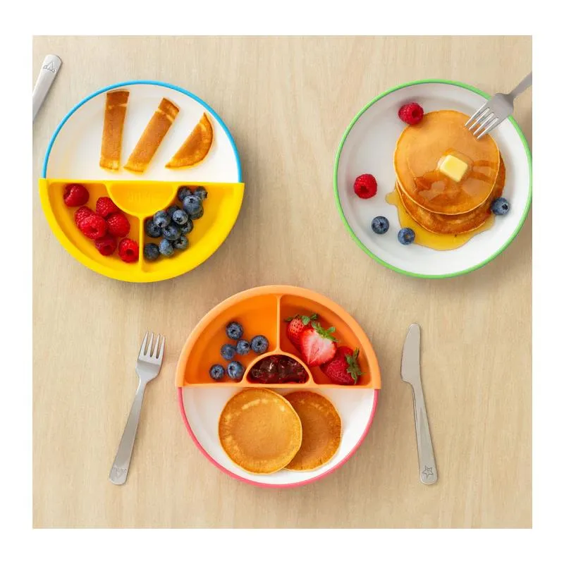 Omie - Toddler Plate With Divider, Green - Image 4