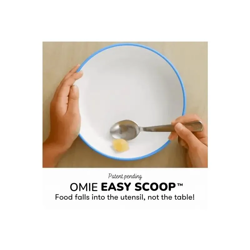 Omie - Toddler Plate With Dividers, Blue | 1 plate - Image 2