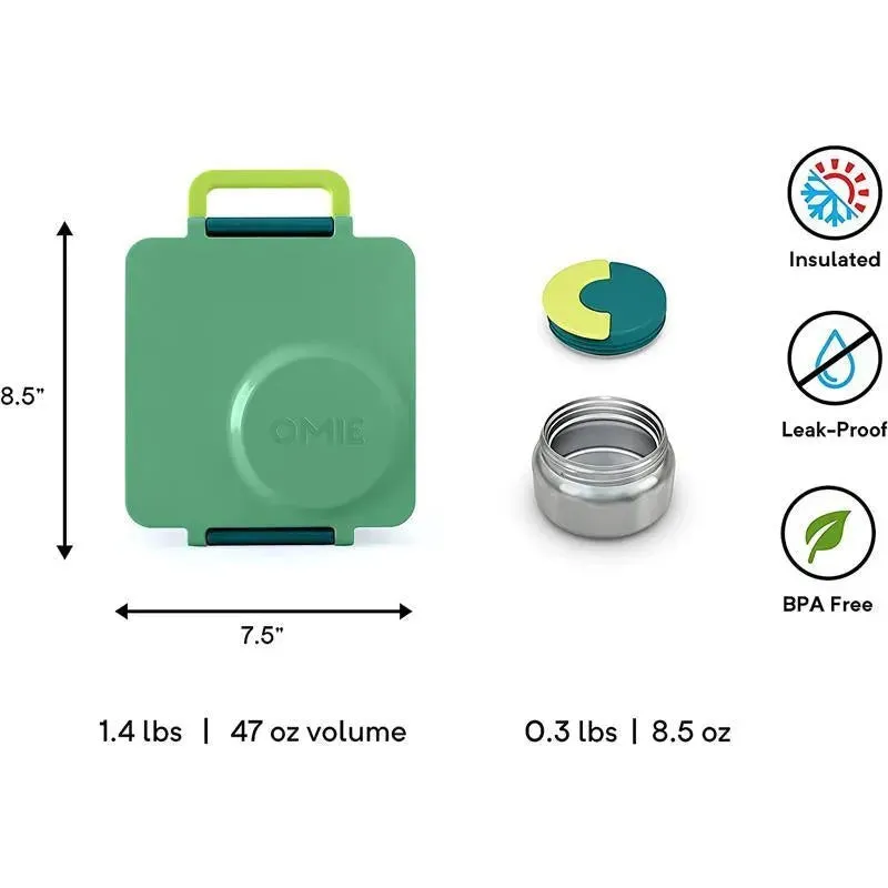 OmieBox - Insulated Bento Box with Leak Proof Thermos Food Jar, Meadow - Image 3