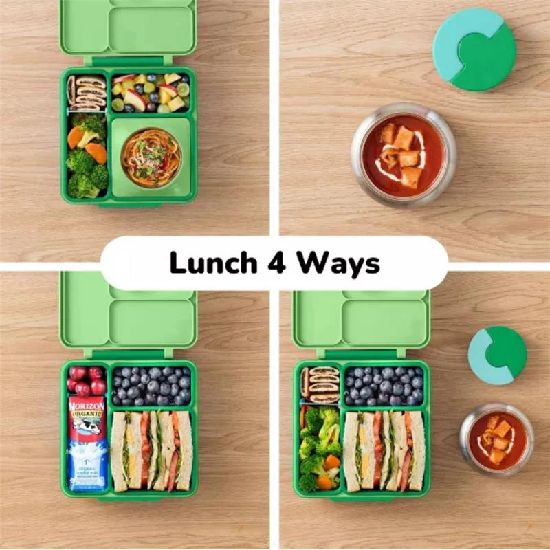 OMIEBox - Insulated Bento Lunch Box with Leakproof, Green Apple - Image 4