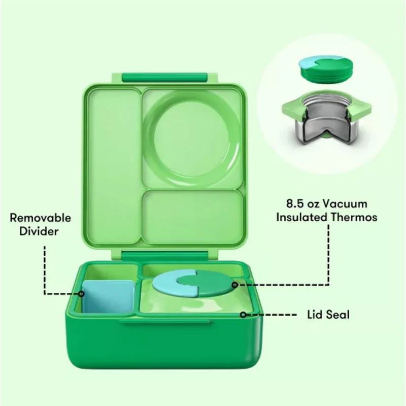 OMIEBox - Insulated Bento Lunch Box with Leakproof, Green Apple - Image 6