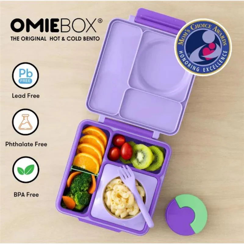 OMIEBox - Insulated Bento Lunch Box with Leakproof, Lilac Purple - Image 2