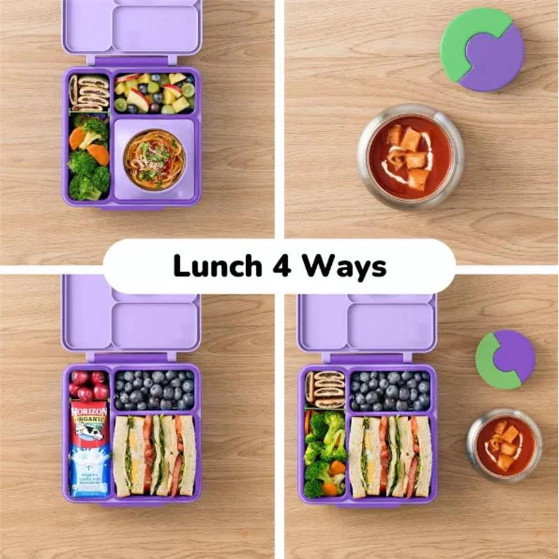 OMIEBox - Insulated Bento Lunch Box with Leakproof, Lilac Purple - Image 4