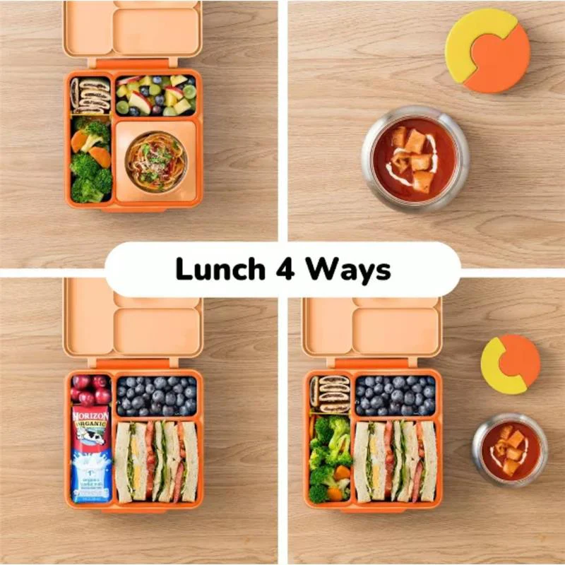 OMIEBox - Insulated Bento Lunch Box with Leakproof, Poppy Orange - Image 3
