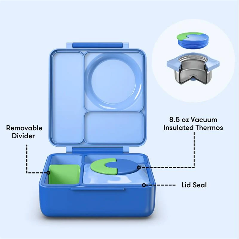 OMIEBox - Insulated Bento Lunch Box with Leakproof, Sea Blue - Image 2