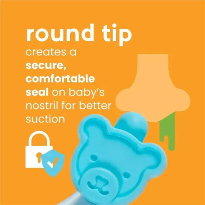 Oogiebear - Baby Bear Pair Nasal Aspirator with Booger Picker and Ear Cleaner, Blue - Image 5