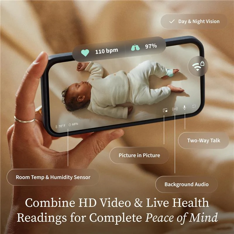 Owlet - Dream Duo™ 3 Baby Monitor Dusty Rose - Image 3