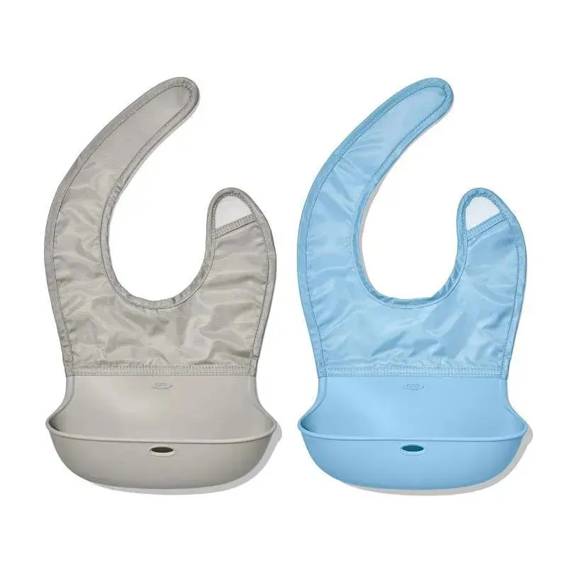Oxo - 2Pk Roll Up Bib, Dusk & Drizzle