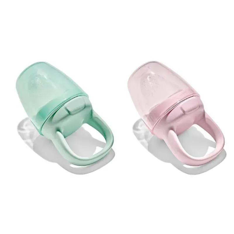 Oxo - 2Pk Tot Silicone Self-Feeder, Opal and Blossom - Image 2