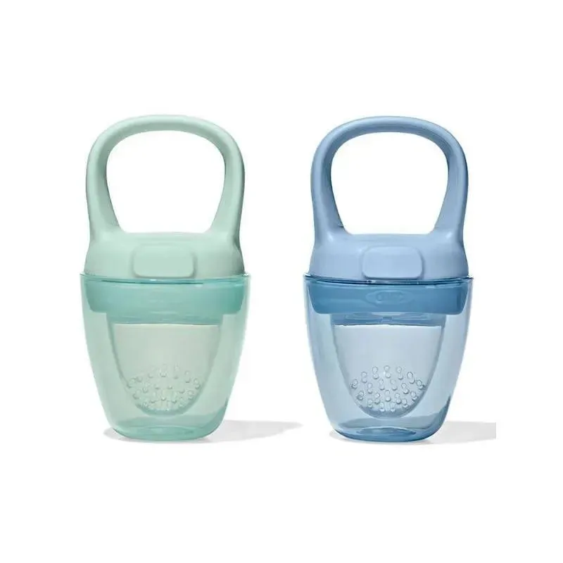 Oxo - 2Pk Tot Silicone Self-Feeder, Opal And Dusk