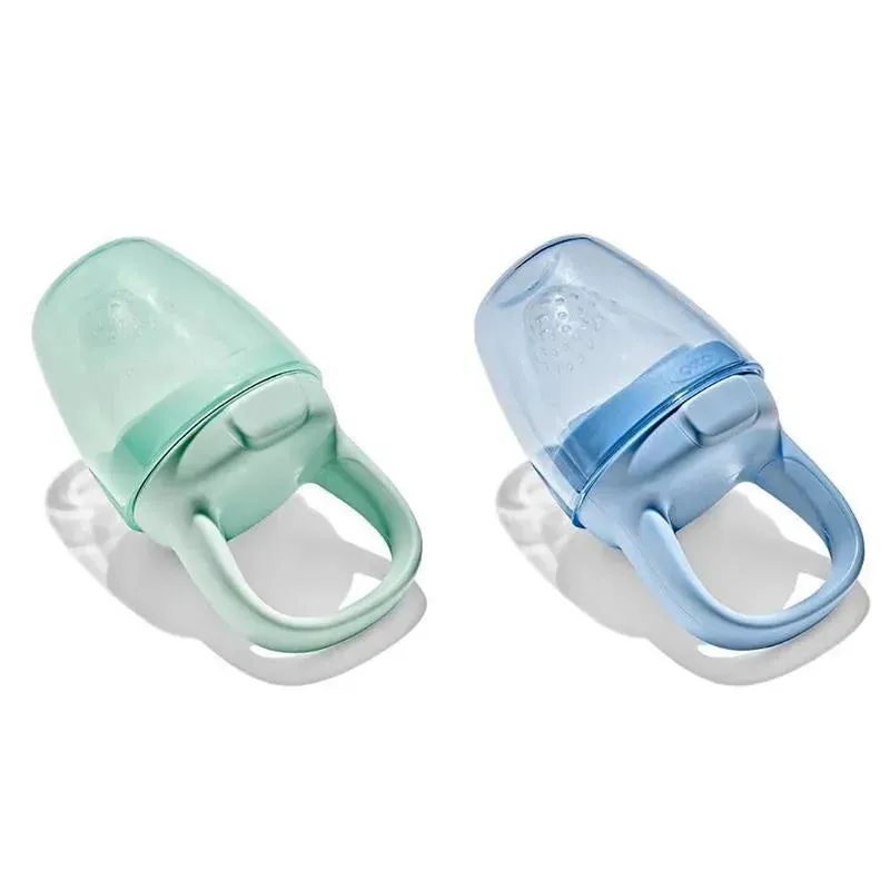Oxo - 2Pk Tot Silicone Self-Feeder, Opal And Dusk - Image 2
