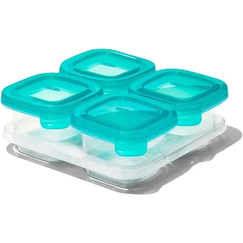 OXO - 4Oz Silicone Baby Blocks, Teal
