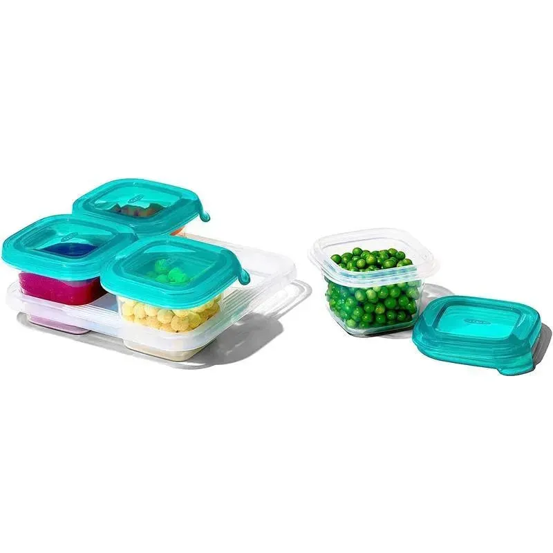 OXO - 4Oz Silicone Baby Blocks, Teal - Image 4