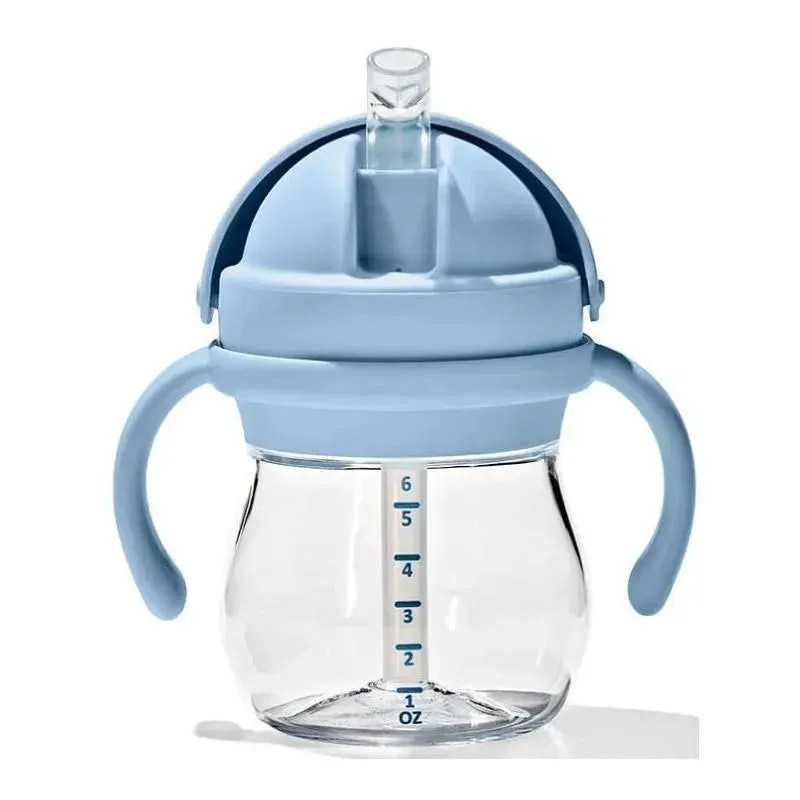 Oxo - 6 Oz Tot Transitions Straw Cup with Removable Handles, Dusk