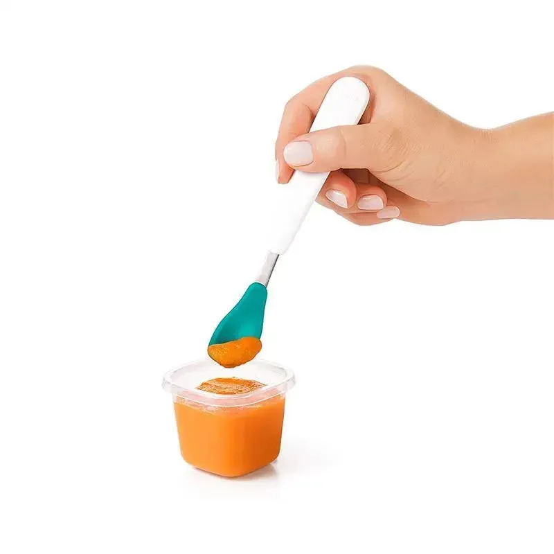 OXO Tot Baby Block Freezer Storage Containers 2 oz - Teal - Image 3