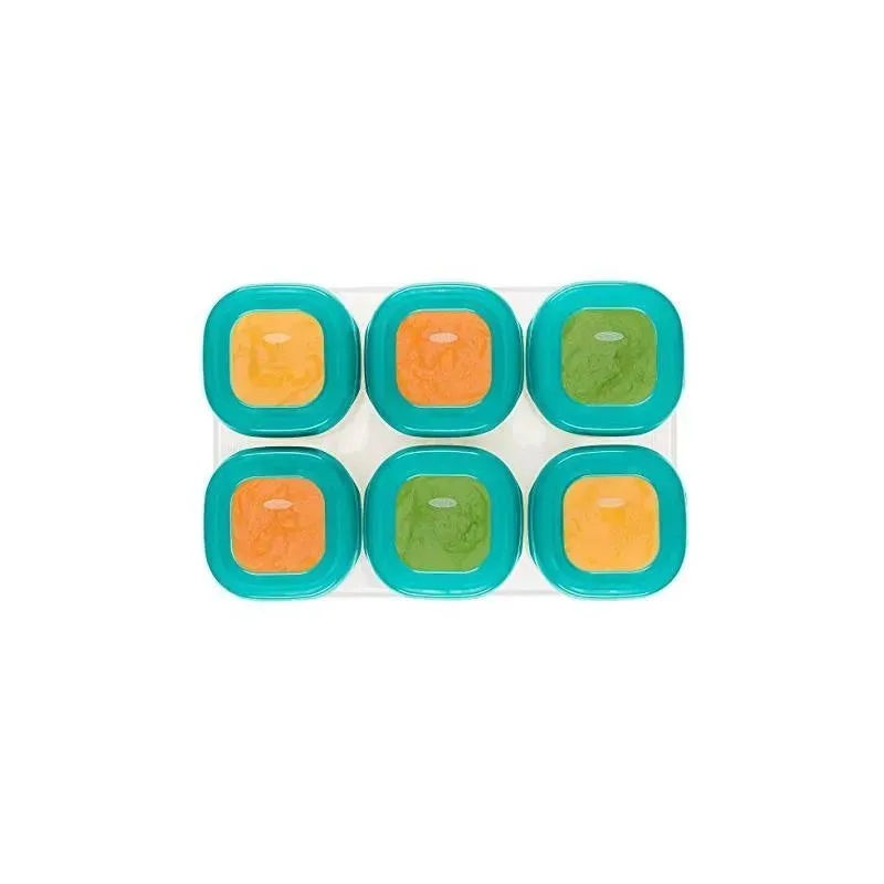 OXO Tot Baby Block Freezer Storage Containers 2 oz - Teal - Image 5