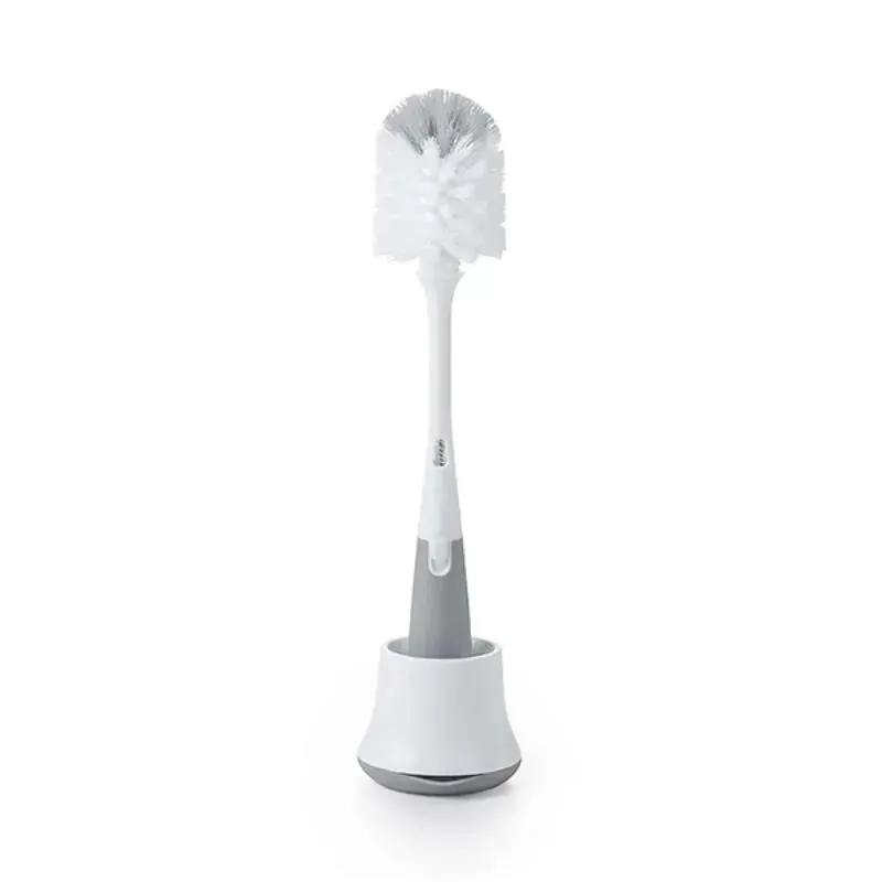 OXO Tot Bottle Brush with Bristle Cleaner & Stand - Gray