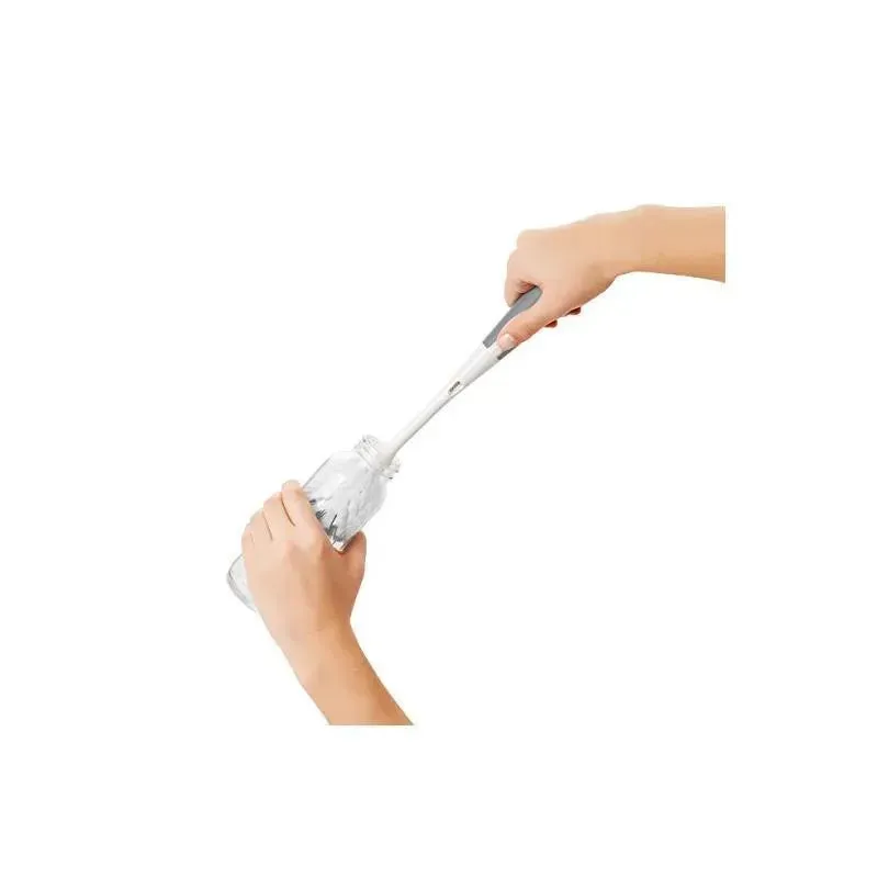 OXO Tot Bottle Brush with Bristle Cleaner & Stand - Gray - Image 2