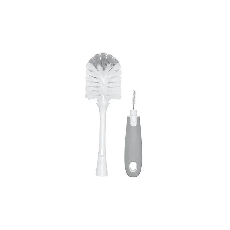 OXO Tot Bottle Brush with Bristle Cleaner & Stand - Gray - Image 5