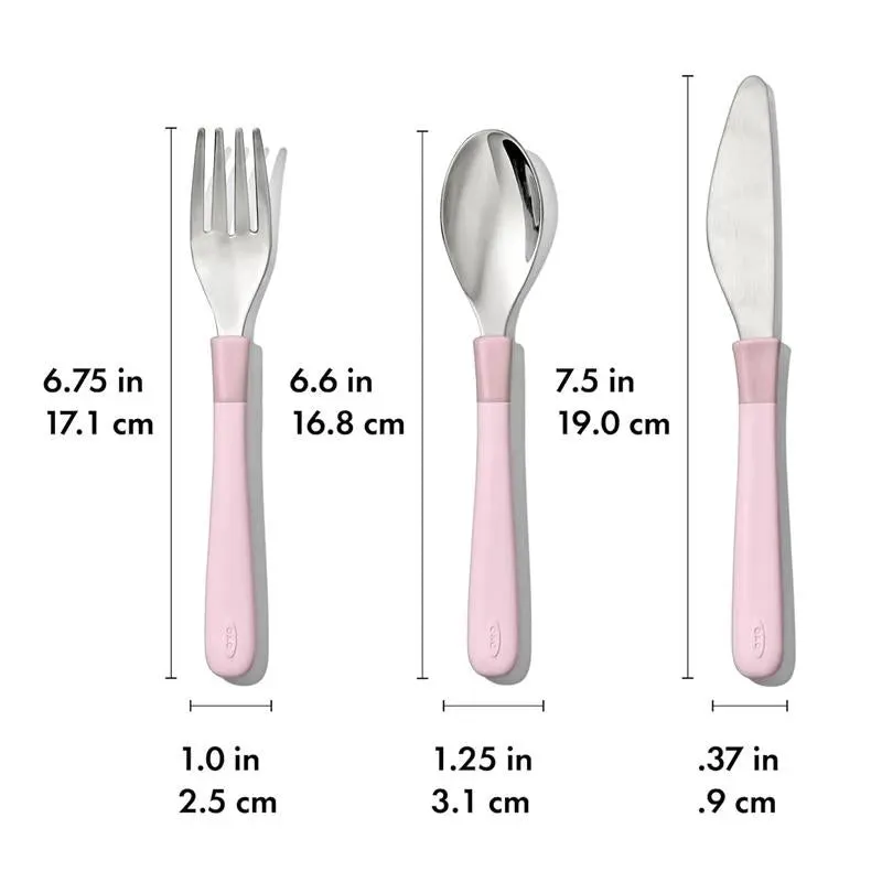 Oxo - Tot Cutlery For Big Kids, Blossom - Image 2