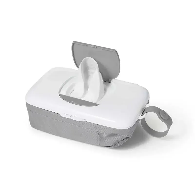 Oxo - Tot On-the-Go Wipes Dispenser with Diaper Pouch, Grey - Image 3
