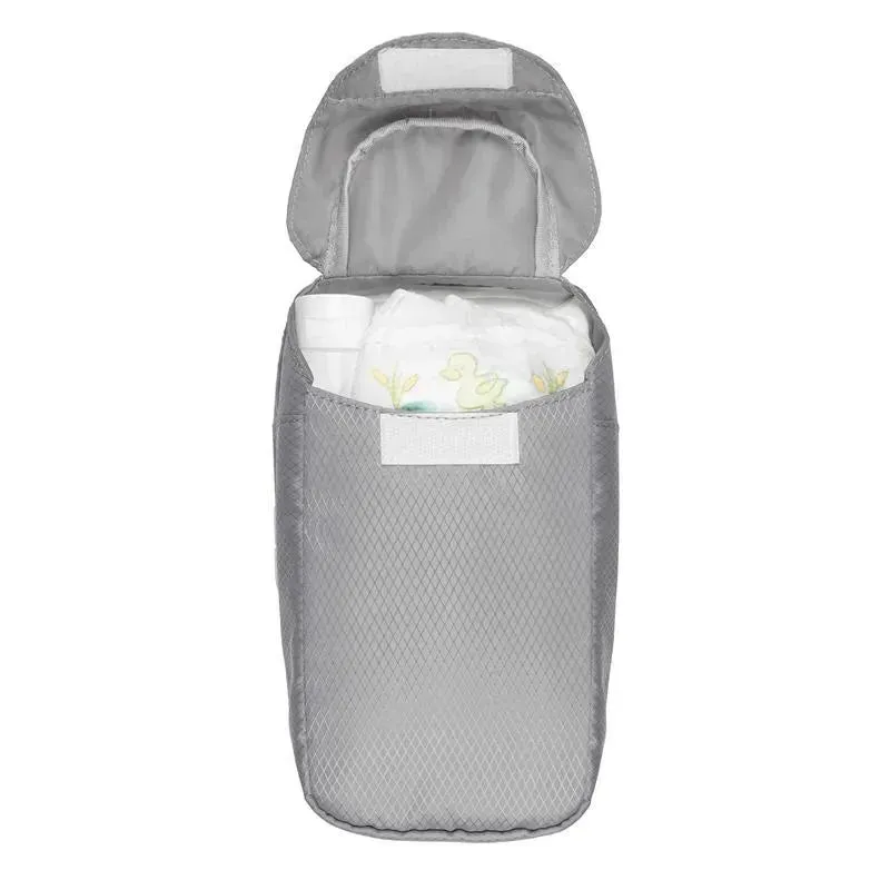 Oxo - Tot On-the-Go Wipes Dispenser with Diaper Pouch, Grey - Image 4