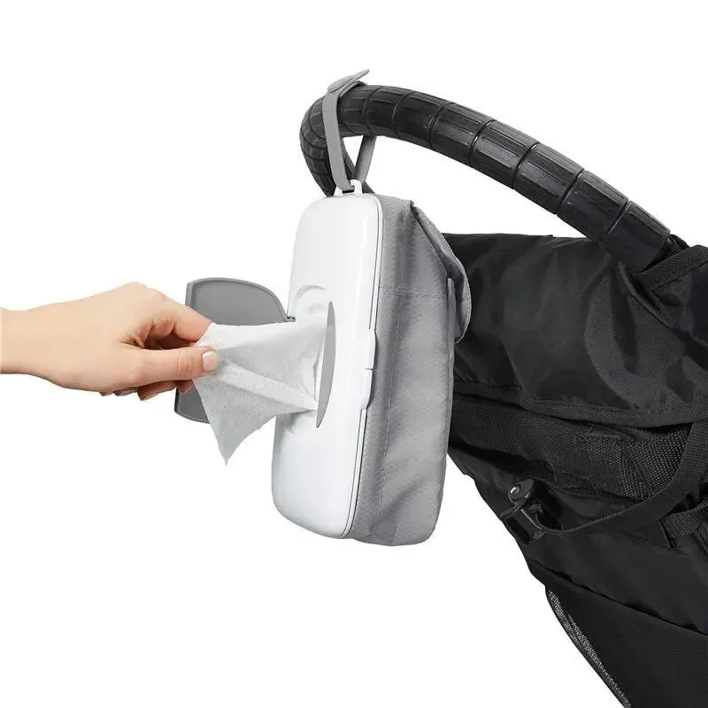 Oxo - Tot On-the-Go Wipes Dispenser with Diaper Pouch, Grey - Image 6