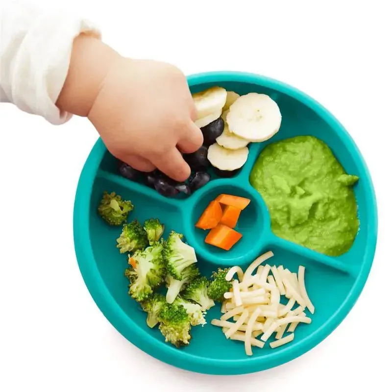 Oxo - Tot Silicone Divided Plate, Teal - Image 2
