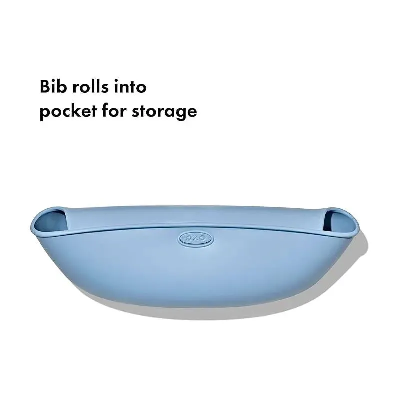 Oxo - Tot Sleeved Roll Up Bib, Dusk - Image 2