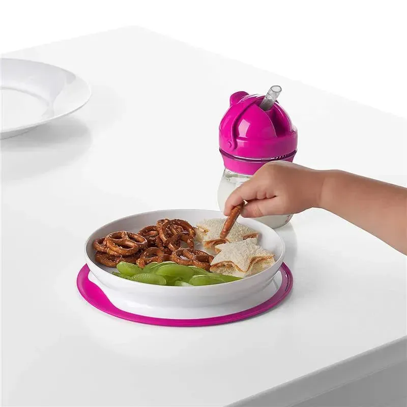 OXO Tot Stick & Stay Plate, Pink - Image 5