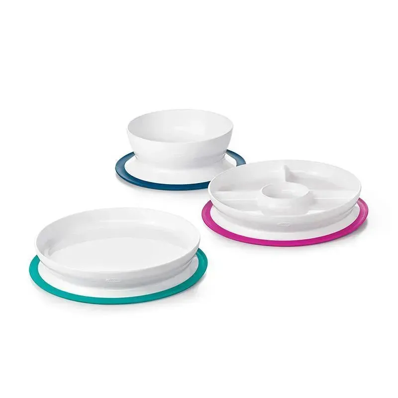 OXO Tot Stick & Stay Plate, Pink - Image 8