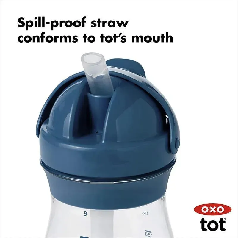 Oxo - 9 Oz Tot Transitions Straw Cup, Navy - Image 4