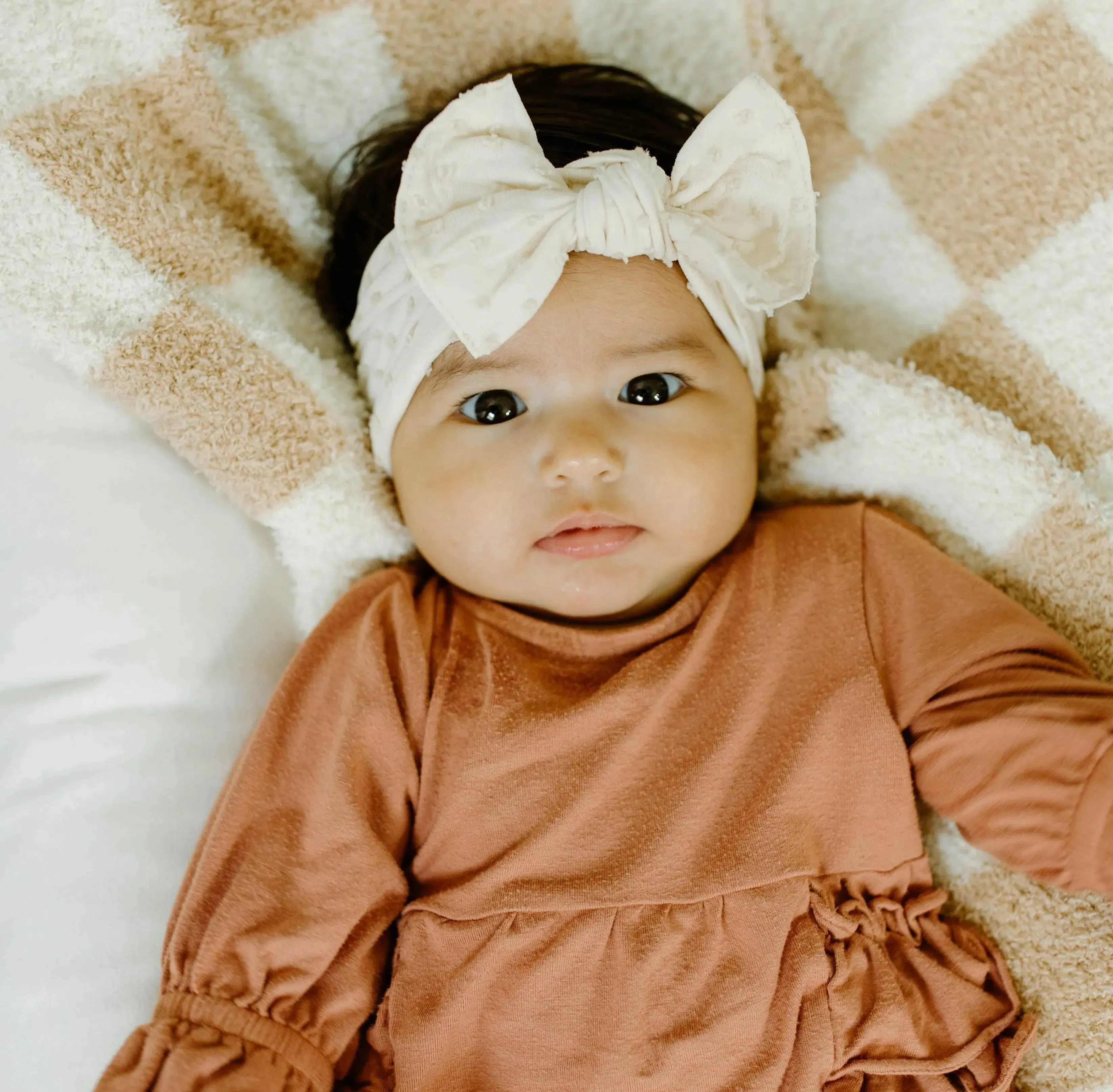 PATTERNED SHABBY KNOT: oatmeal / oatmeal dot - Image 2