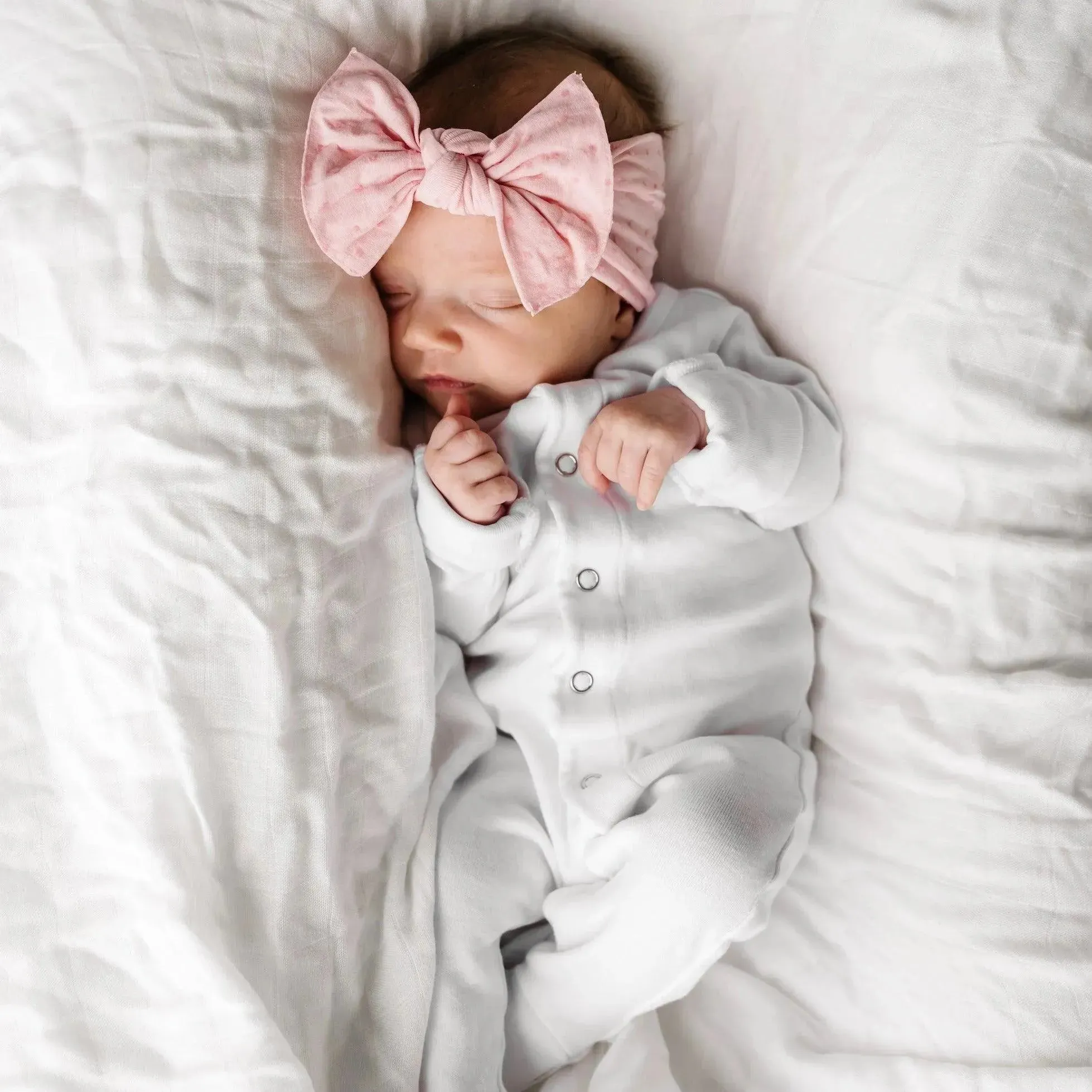 PATTERNED SHABBY KNOT: pink / pink dot - Image 2